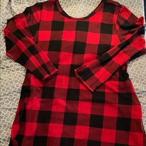 Boutique Buffalo plaid dress, 3X